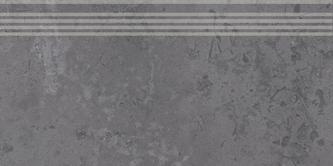 Kerama Marazzi DD205100R/GR Cтупень Про Лаймстоун серый темный натуральный обрезной 60х30