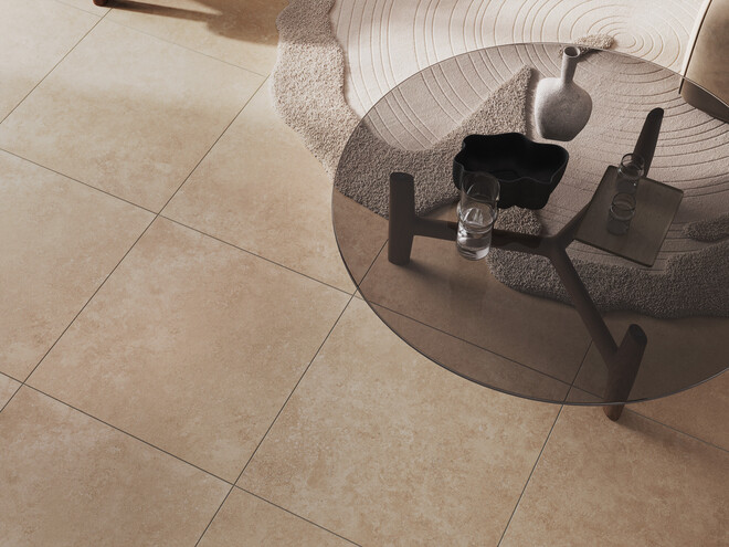 Керамогранит Cersanit Limestone бежевый ректификат рельеф 59,8x59,8 A17890