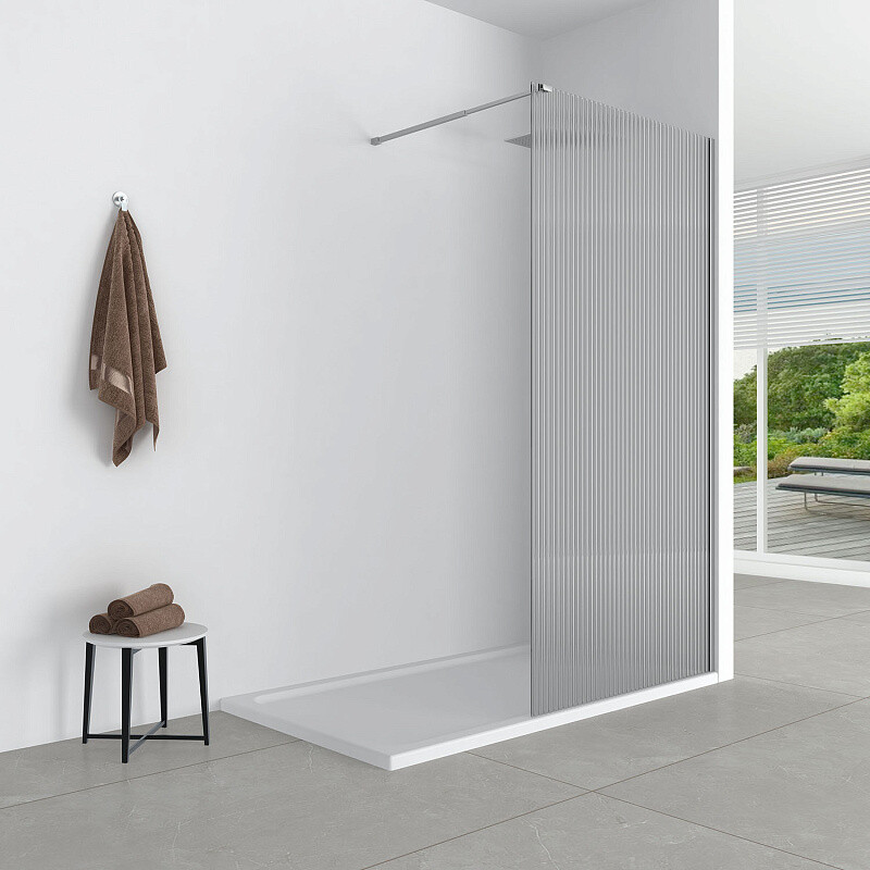 Душевая перегородка Loranto Walk-in 100х200 CS-Z02В-100 профиль хром