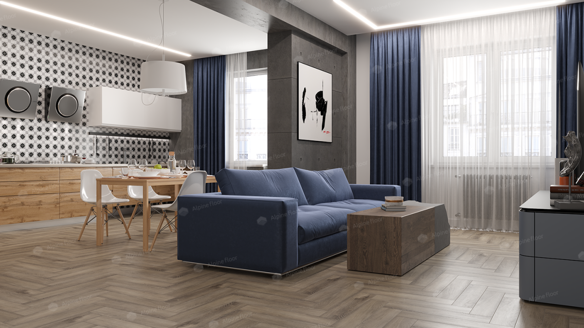 Alpine Floor Parquet Premium ABA SPC ламинат Северная История ECO 19-15AB 600х125х8 mm