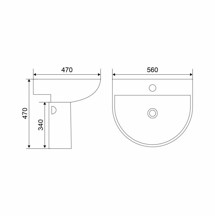 Mirsant Rock раковина с полупьедесталом УТ000082491