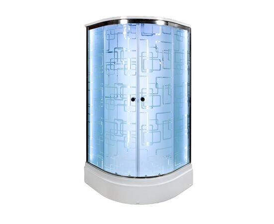 Deto душевая кабина 80х80 EM2780LED с подсветкой