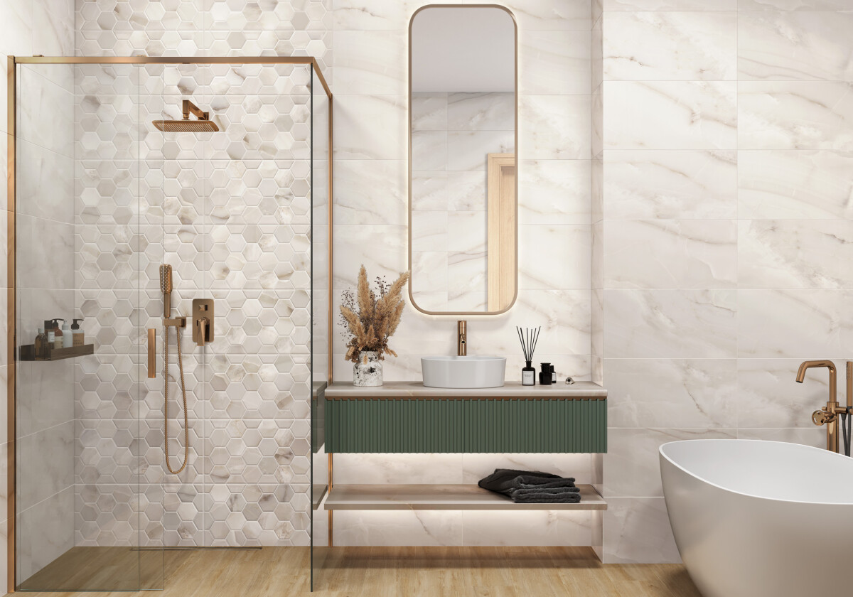 New Trend Милениал песочный / Milenial Sand Керамическая плитка настенная 300 x 600 x 9 WT36MNE18