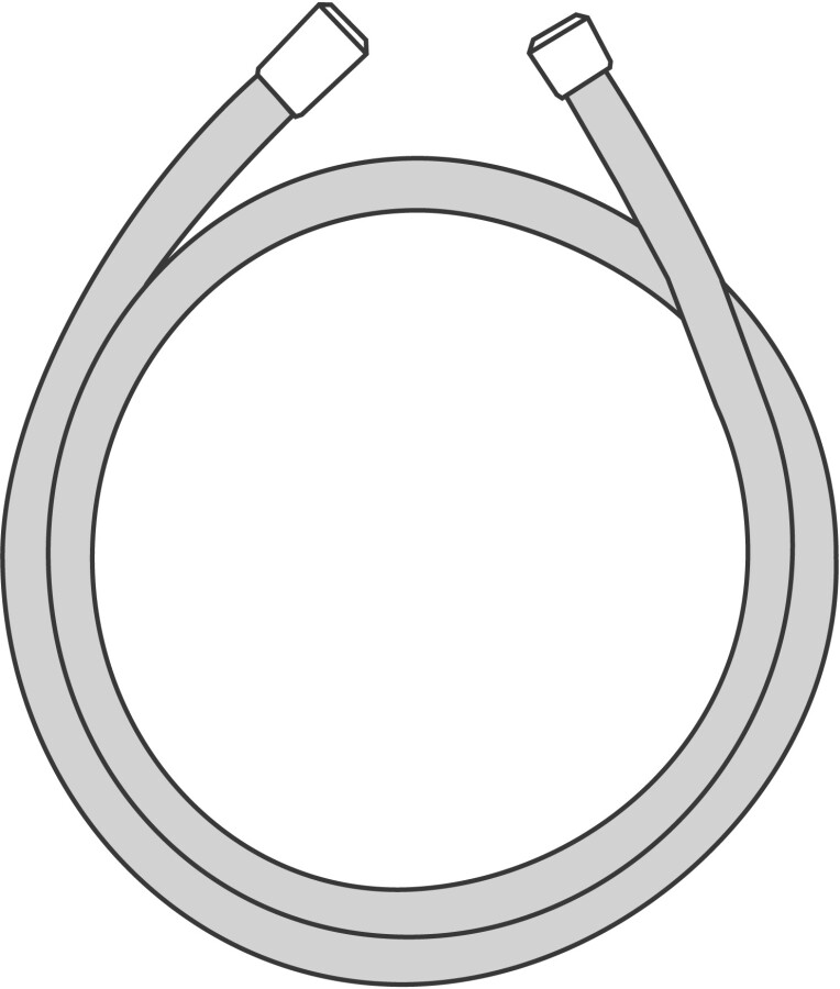 Hansgrohe Isiflex Душевой шланг 125 см черный матовый 28272670