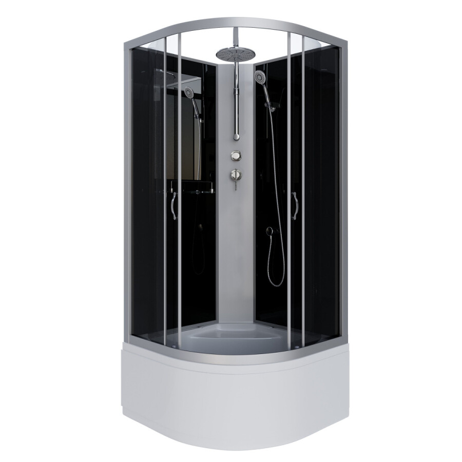 Niagara NG 2507-14BKT Душевая кабина 80x80 Без крыши с тропическим душем 25071434BKT