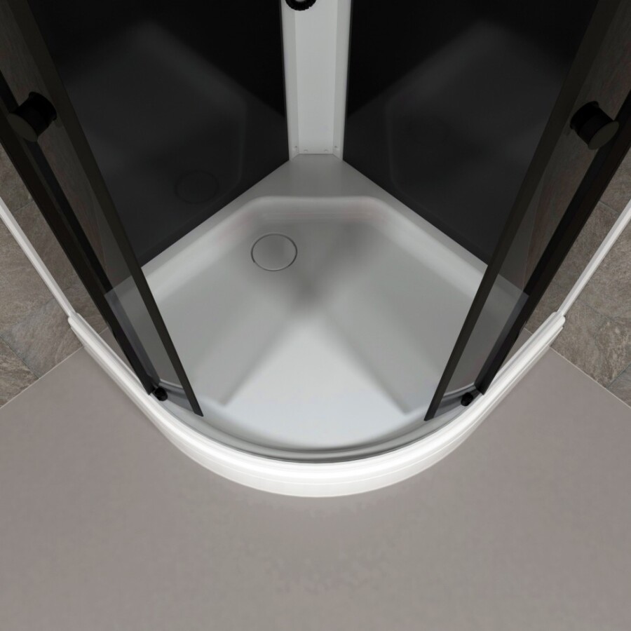 Triton Душевая Кабина Грэй-Блэк 90*90 А (ПД31) Щ0000067302