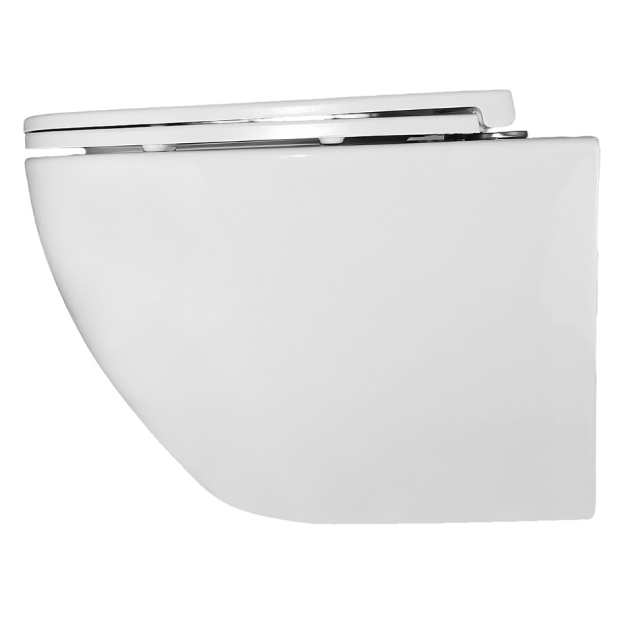 Унитаз подвесной Azario Gloria 360х490х360 безободковый слив TORNADO быстросъемное микролифт AZ-2003Т