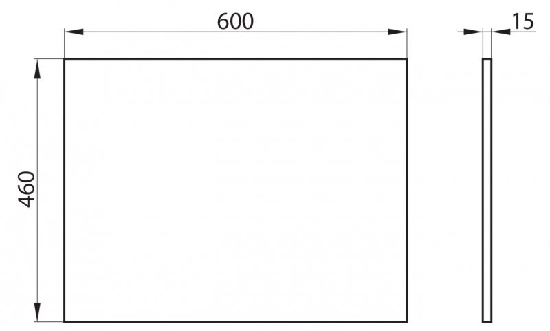 BelBagno тумба с раковиной ETNA-H60-600-2C-SO-BL-P 60 см