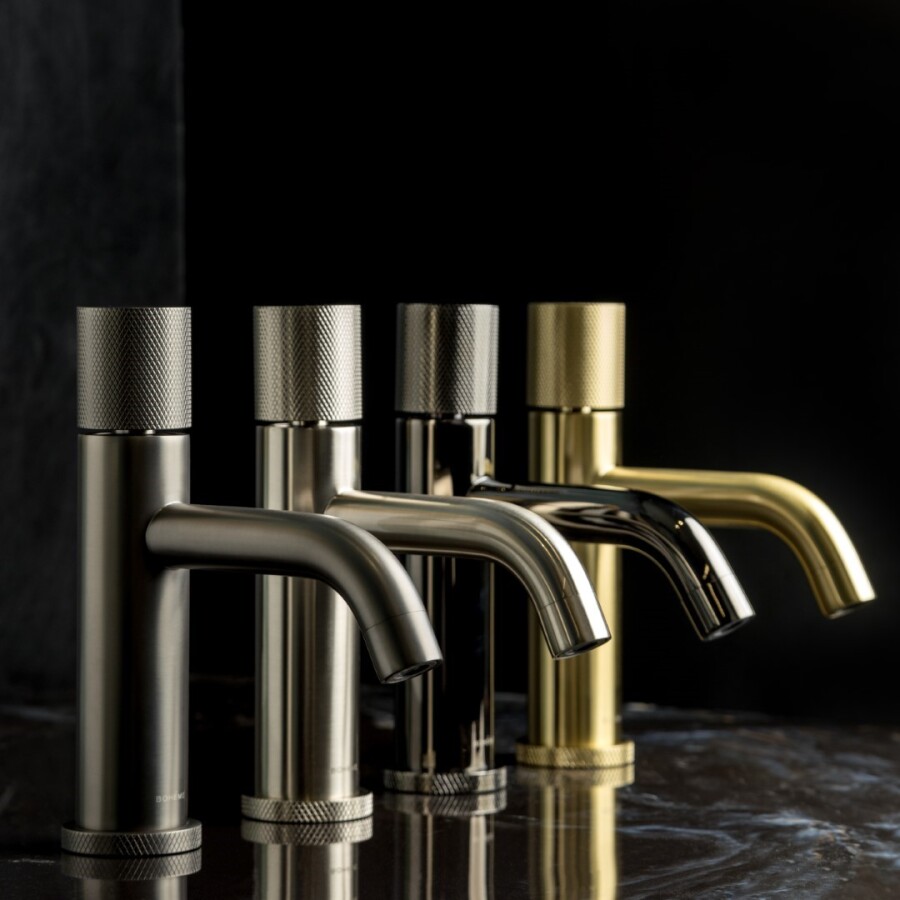 Смеситель для раковины Boheme Stick ручка Touch Gun Metal 121-GM.2