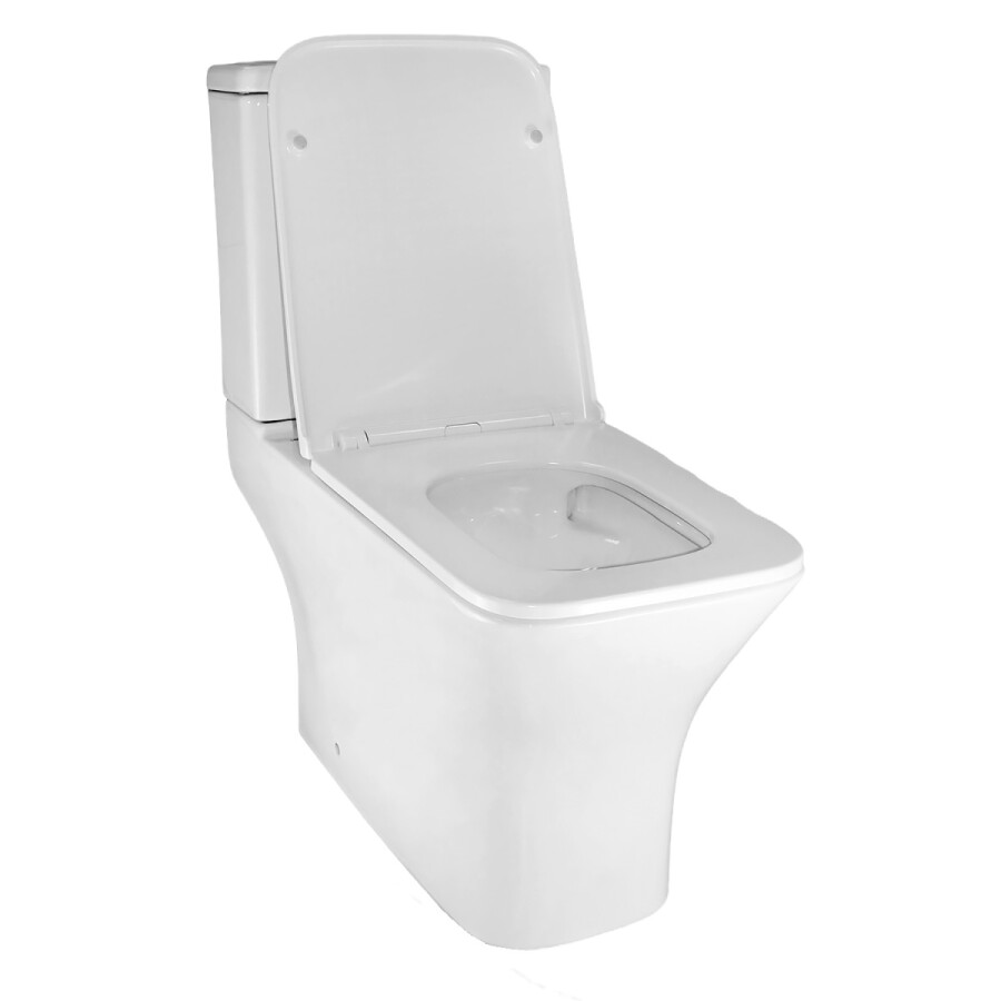 Унитаз-компакт Azario Mari 360х700х805 напольный, безободковый, слив Tornado, в комплекте с быстросъемным сиденьем микролифт AZ-79143T