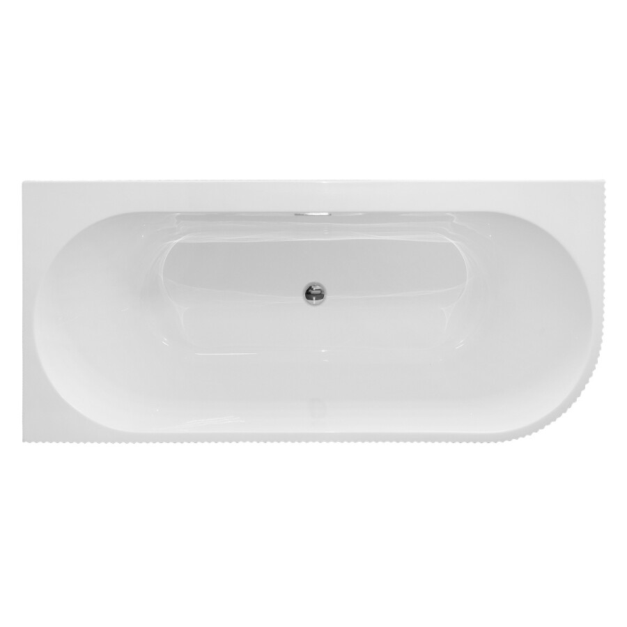 Ванна акриловая Azario Lago Blanco 1700х750х580 пристенная, левая, в комплекте с сифоном и металлической рамой AZ-6724-1CL 17075