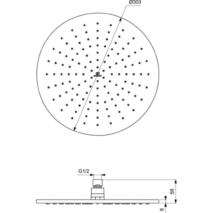 Ideal Standard душевая лейка A5803AA