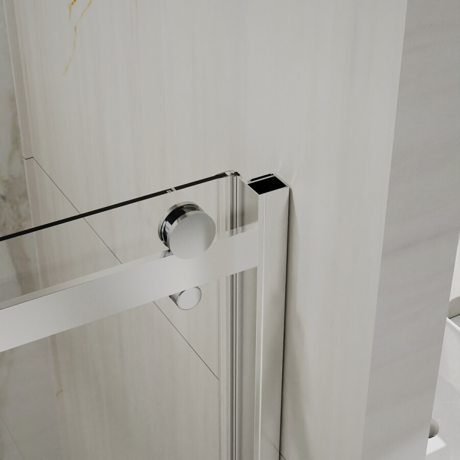 Душевая дверь Azario BERN 1700х1950, прозрачное стекло 6 мм, профиль брашированное золото AZ-733-170-BGL-CL