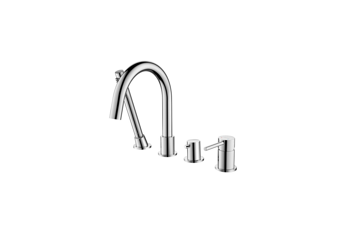 Aquatek Европа Смеситель на борт ванны на 4 отв. AQ1348CR