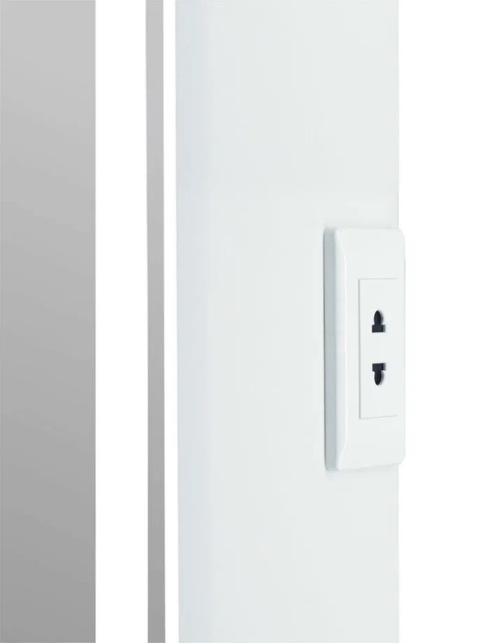 Зеркало-шкаф Taliente CBled 60 см TA-CBled-EL6080L белый с подсветкой с розеткой левый