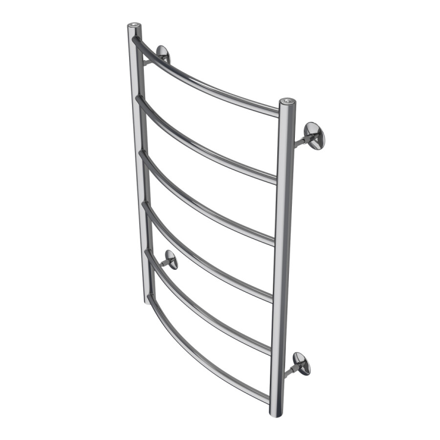 Полотенцесушитель водяной AZARIO VERONA 500/800 6 секций, нижнее/диагональное подключение, 1/2", хром (AZ04158)