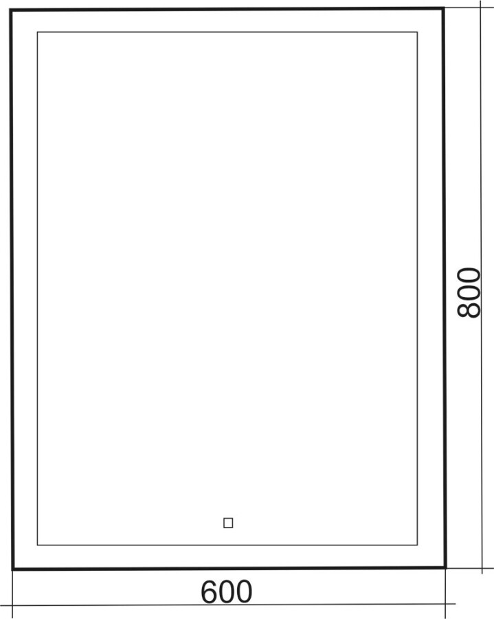 Зеркальное полотно Azario Гуверт 60*80 ФР1540