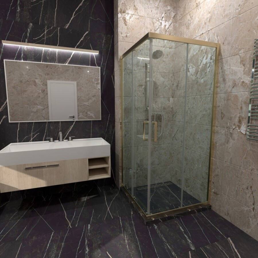 Душевая Ширма Triton pro Фикс-Голд 100х100 Щ0000077241