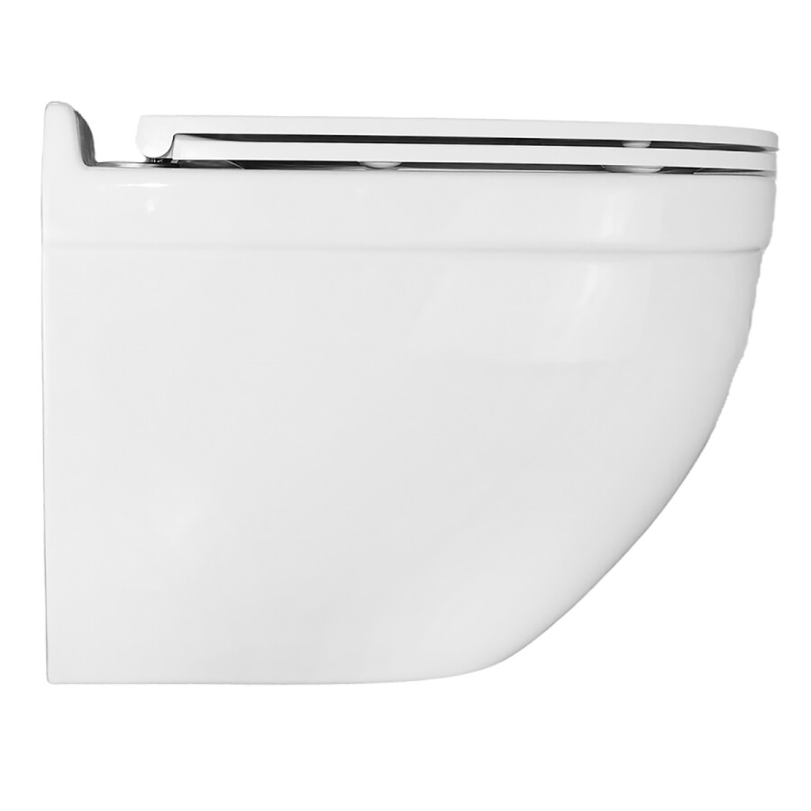 Унитаз подвесной Azario Fora 368х530х410 безободковый "Скрытое Торнадо" быстросъемное микролифт AZ-0017-UQ3