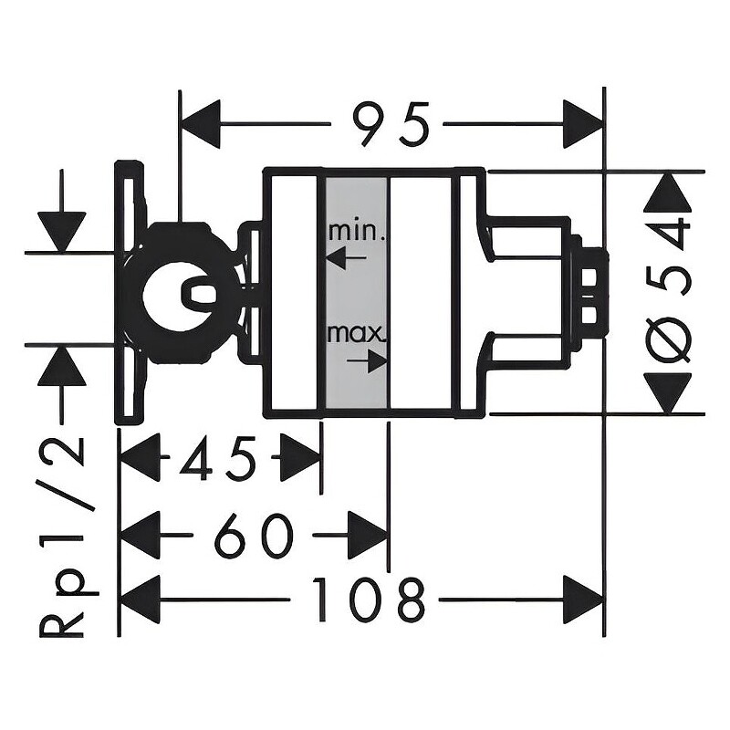 Hansgrohe 29232140S Set HG Комплект для гигиенического душа встроенный Bidette 1jet S со шлангом и держателем, шлиф.бронза (29232140+29235180)