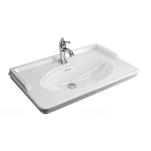 Тумба-умывальник Comforty Монако-80-2 белая с раковиной Comforty 50180 00-00006677