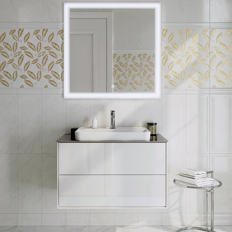 Kerama Marazzi Plaza раковина встраиваемая 55 белая PLR.wbi.55.1