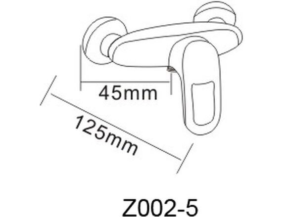 Rozzy Jenori Atlant Z002-5 смеситель для душа хром
