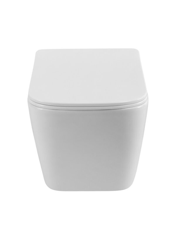 BelBagno KRAFT-TOR Унитаз подвесной безободковый с сиденьем и смывом TORNADO BB7106CH-TOR/SC