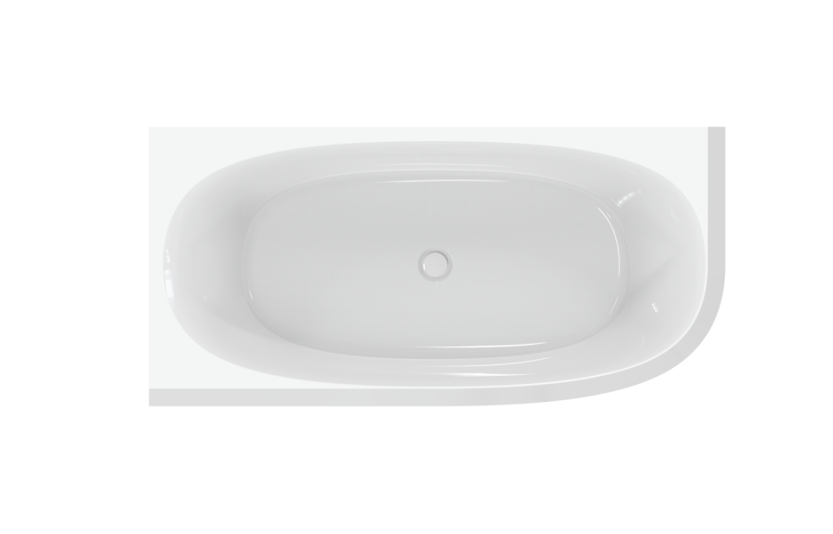 Ванна акриловая угловая левосторонняя 165х80 Cezares CZR-LUX-CORNER-165-80-58-L