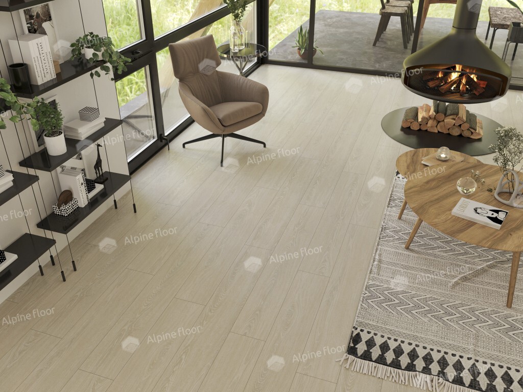 Alpine Floor Ultra Кварцвиниловая плитка LVT Дуб Снежный ECO 5-14 1219.2 х 184.15 х 2 mm