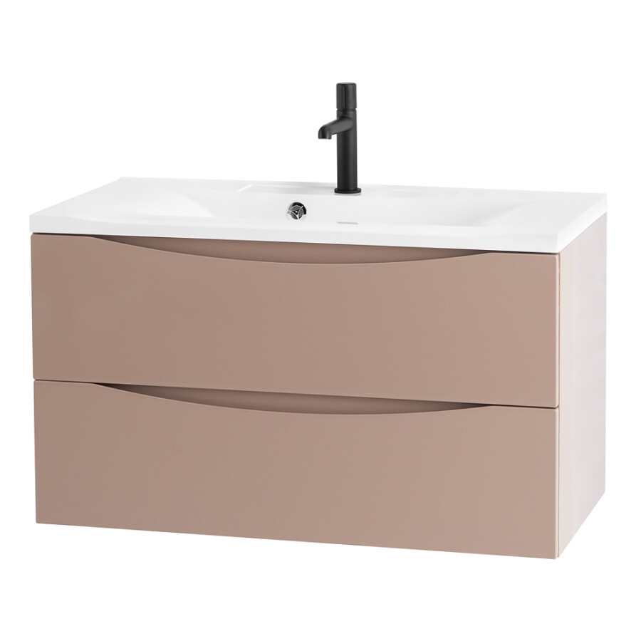 BelBagno Marino 90 см тумба под раковину MARINO-900-2C-SO-CL-P Cappuccino Lucido подвесная