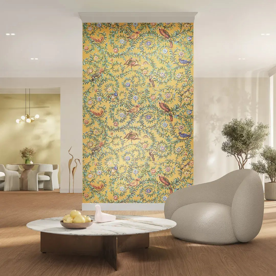 Керамическая плитка Панно Kerama Marazzi Прованс Райский сад матовый обрезной (из 3-х частей 60x119,5x0,9) 180x119,5x0,9 KMP2STA003BR3X