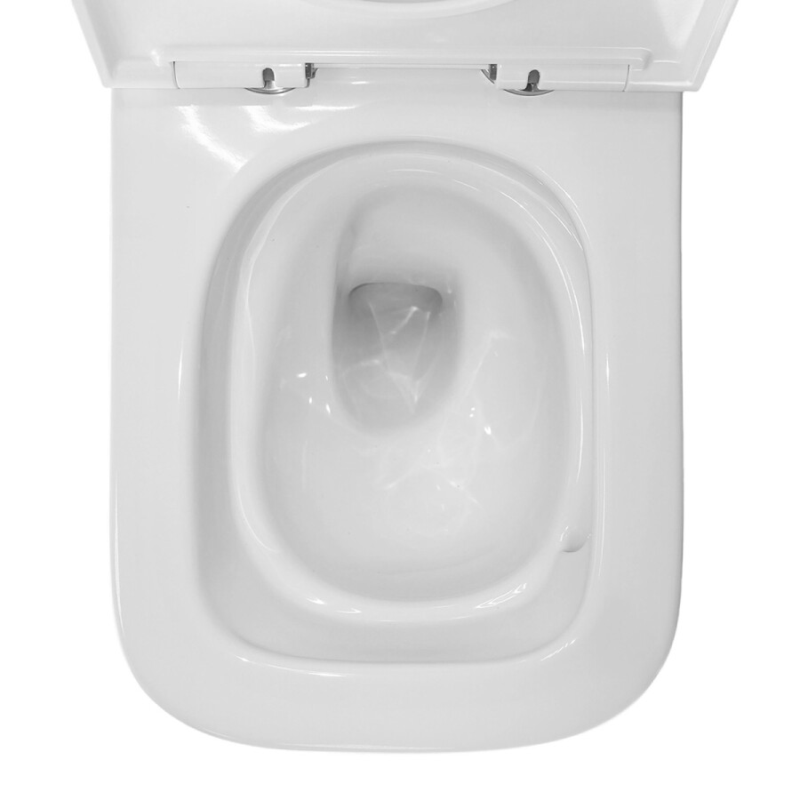 Унитаз подвесной Azario Cascad 525x345x360 безободковый, система смыва "Скрытое Торнадо", в комплекте с быстросъемным сиденьем микролифт AZ-2303A