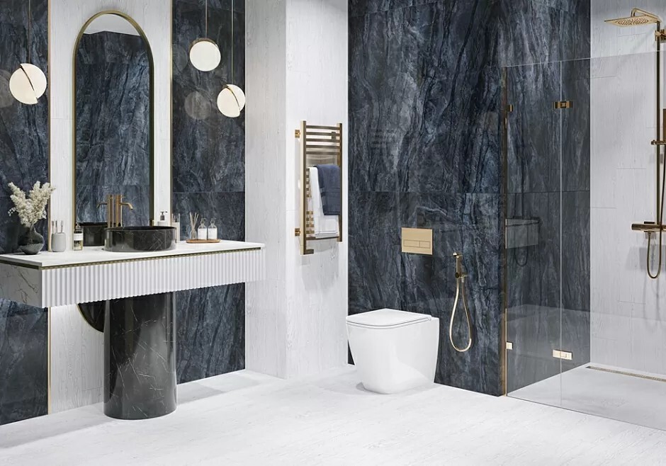 Керамогранит 6060CBL23HG LCM Cuba Blue Суперполированный 600 x 600 x 8 мм.