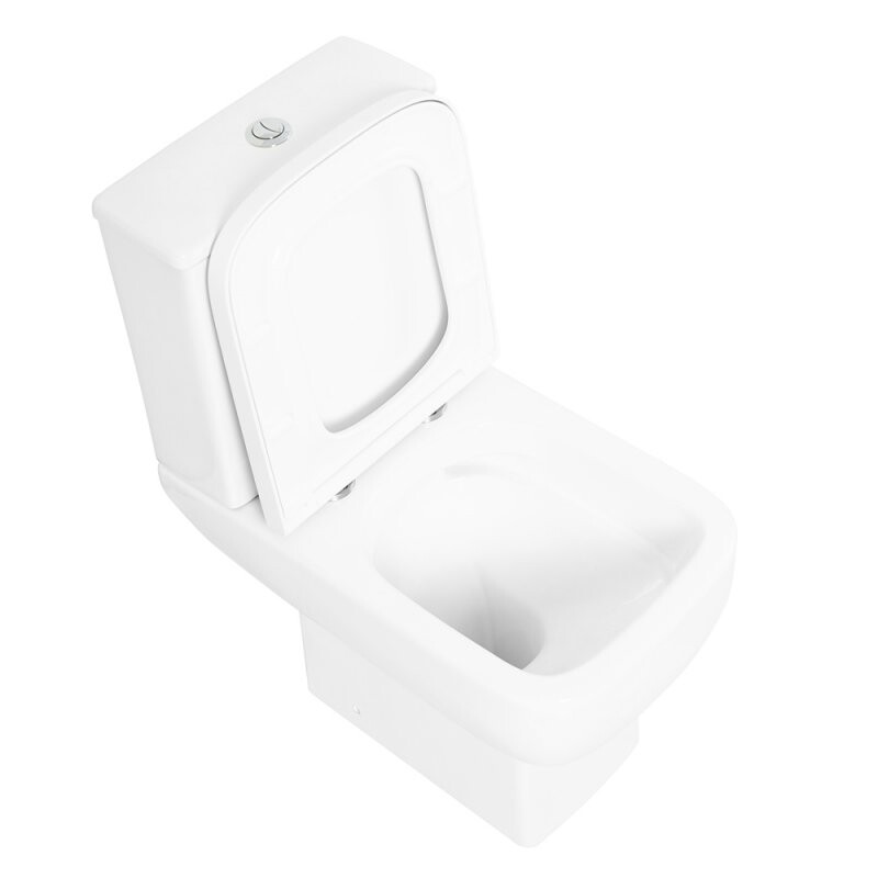BelBagno Aurora унитаз-компакт с сиденьем белый BB8604CPR/SC