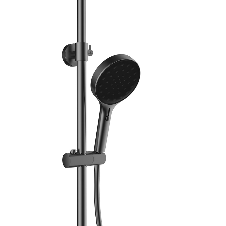 Vincea Inspire душевая стойка термостатическая вороненая сталь VSFS-3I12TGM