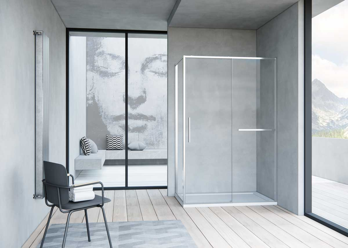Vincea Slim Soft душевой уголок 100х100 см хром VSR-1SS1010CL