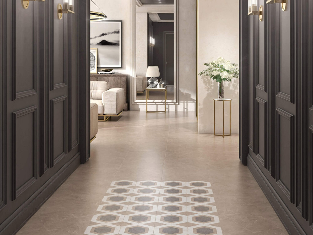 Kerama Marazzi Гран Пале ID101 наборный декор керамогранит 25,1x20,1 см