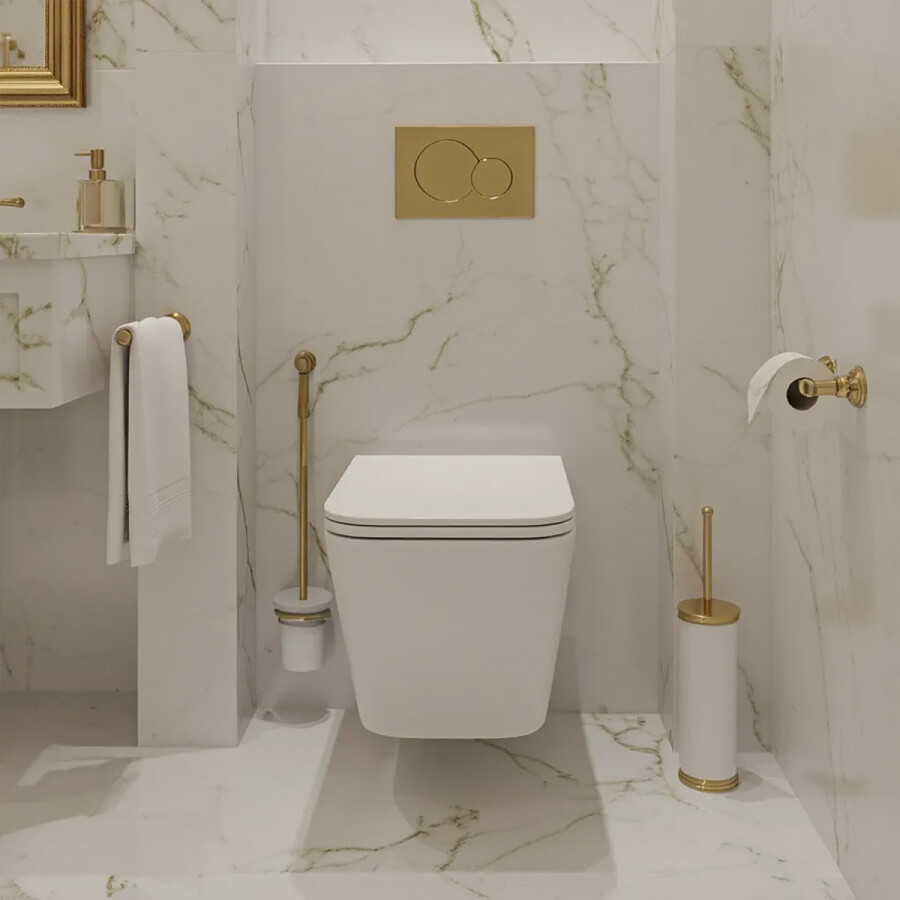 Унитаз подвесной Azario Pace 360х520х365 безободковый, система смыва "Скрытое Торнадо", с быстросъемным сиденьем "Микролифт" AZ-5172T-WHT