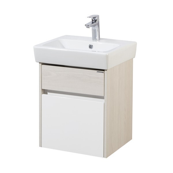 Тумба под раковину AQUATON Верди PRO 50 белый, ясень фабрик 1A195901VDAV0