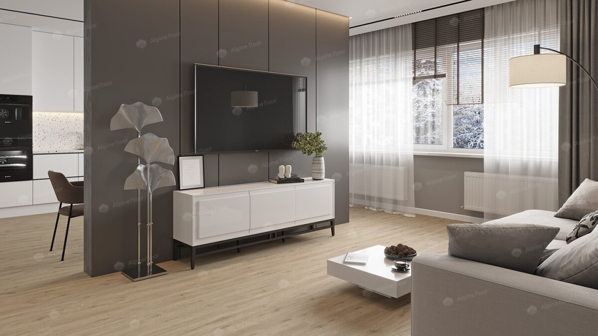 Alpine Floor Solo Plus SPC ламинат Анданте ЕСО 14-1001-R 1220 х 183 х 4.0 mm