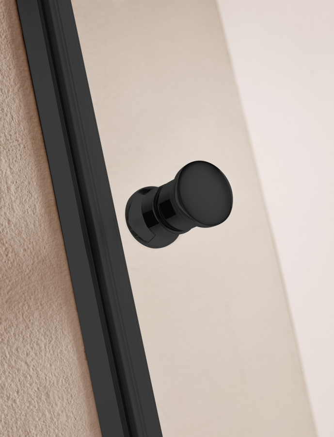 Cezares Eco душевая дверь 70 см ECO-O-B-1-70-C-NERO