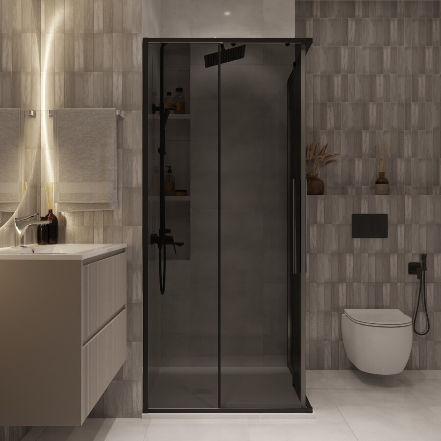 Душевой угол 90x90 Niagara Nova NG 2823-34BLACK