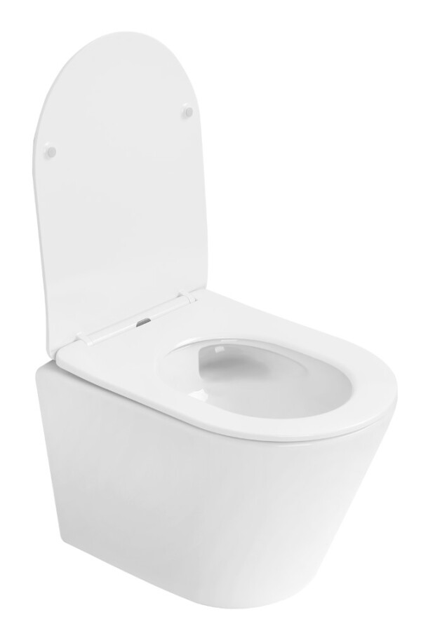 Унитаз подвесной Boheme Avva Белый глянец c крышкой, смыв Торнадо 973-SET-W