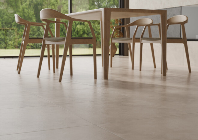 Керамогранит Cersanit Residence светло-бежевый ректификат рельеф 59,8x59,8 A17874