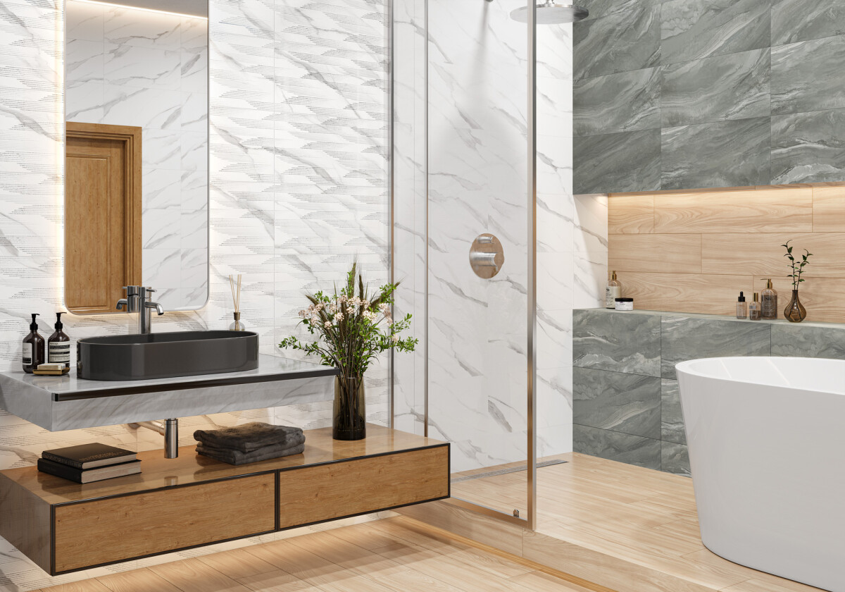 New Trend Вэй Эрроу светлый / Way Light Arrow Керамическая плитка настенная 300 x 600 x 9 DW36WAY00