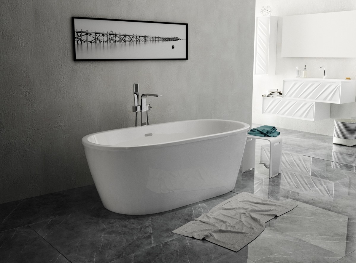 Aima Design Tondo 174*80 ванна акриловая овальная