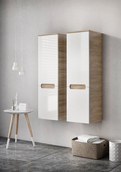 Ravak Classic SB 350 L X000000941 Шкаф-пенал латте/белый, левый