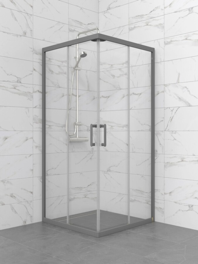 Душевая Ширма Triton pro Фикс-Графит 100х100 Щ0000077237