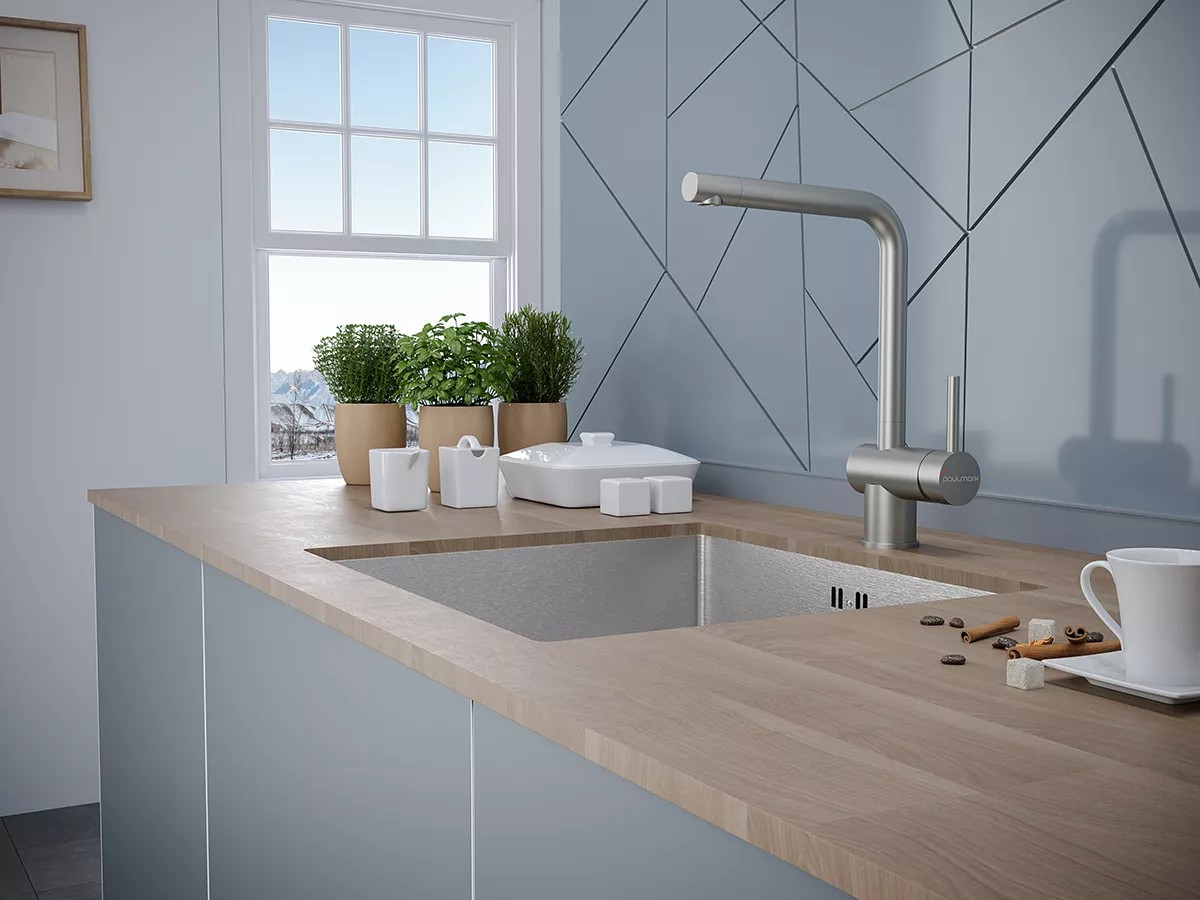 Смеситель для кухни с поворотным аэратором Spring Sp212067-SS